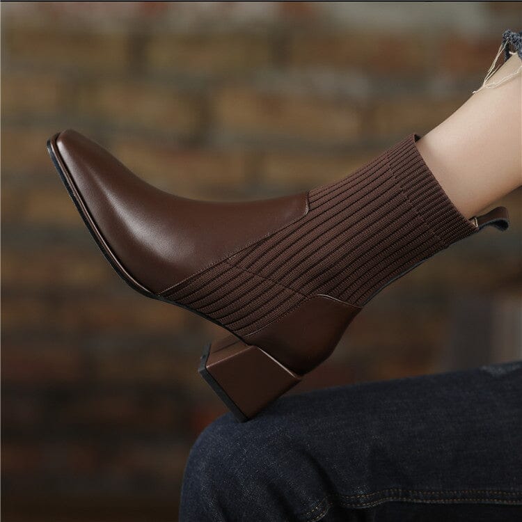 Bota Texana Feminina Cano Curto com Malha Dallas Western