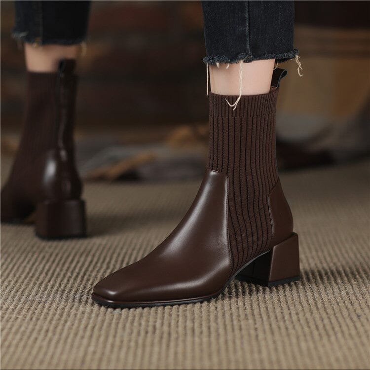 Bota Texana Feminina Cano Curto com Malha Dallas Western