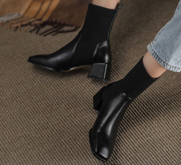 Bota Texana Feminina Cano Curto com Malha Dallas Western