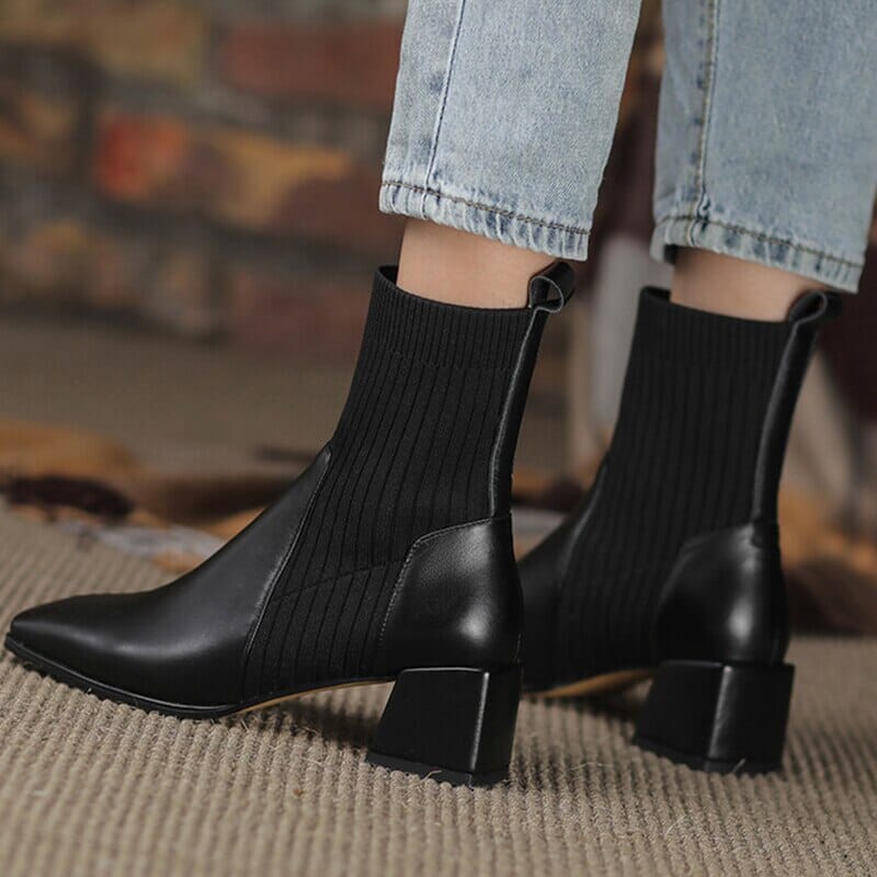 Bota Texana Feminina Cano Curto com Malha Dallas Western