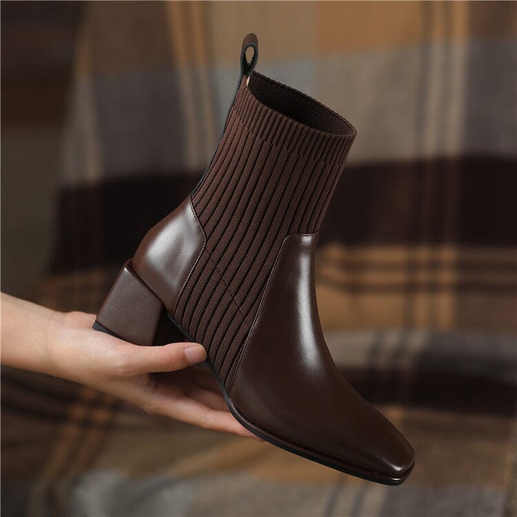 Bota Texana Feminina Cano Curto com Malha Dallas Western