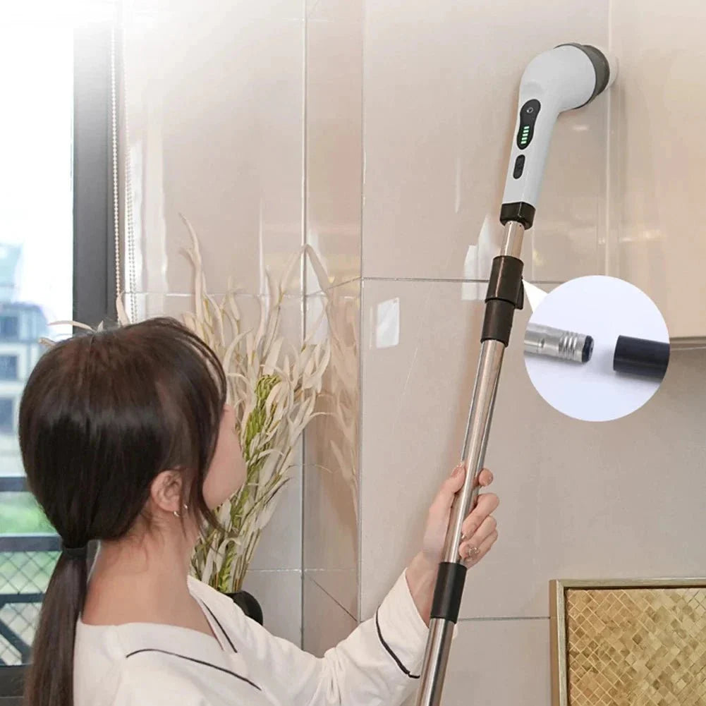 Escova de Limpeza Ajustável Recarregável 9 em 1 / 7 em 1