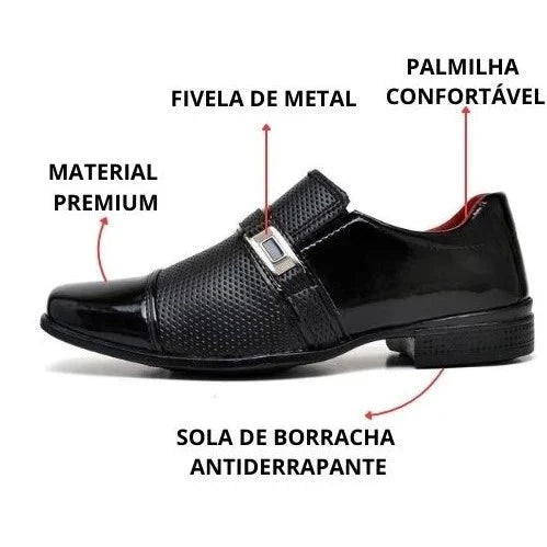 Sapato Social Masculino Verniz