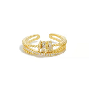 Anel Anti Ansiedade - Presente Para Filha Banhado a Ouro 18k