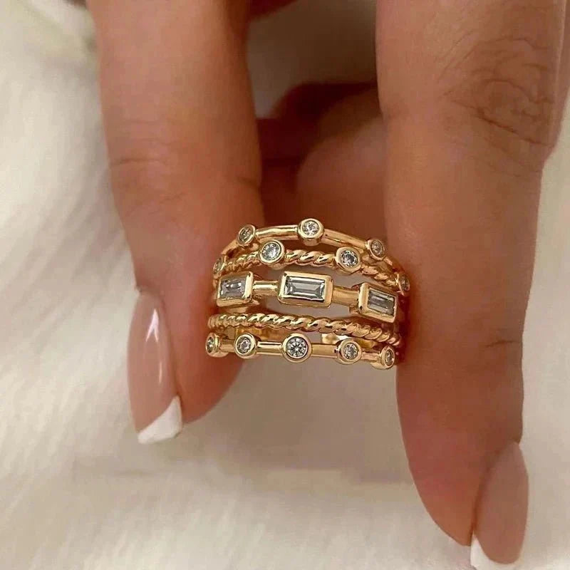 Anel Savana Banhado a Ouro 18K