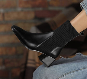 Bota Texana Feminina Cano Curto com Malha Dallas Western