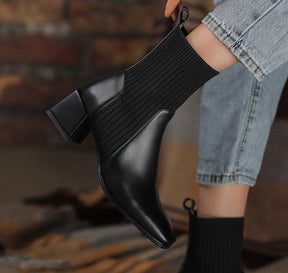 Bota Texana Feminina Cano Curto com Malha Dallas Western